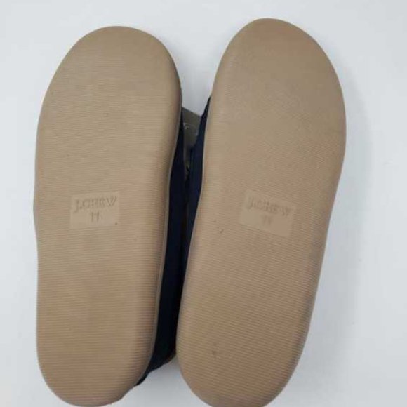NEW MEN'S  J CREW CLASSIC SUEDE MOCCASIN SLIPPERS IN NAVY BLUE - Picture 7 of 7
